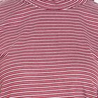 Stripes Round Neck Top, Wine, small image number null