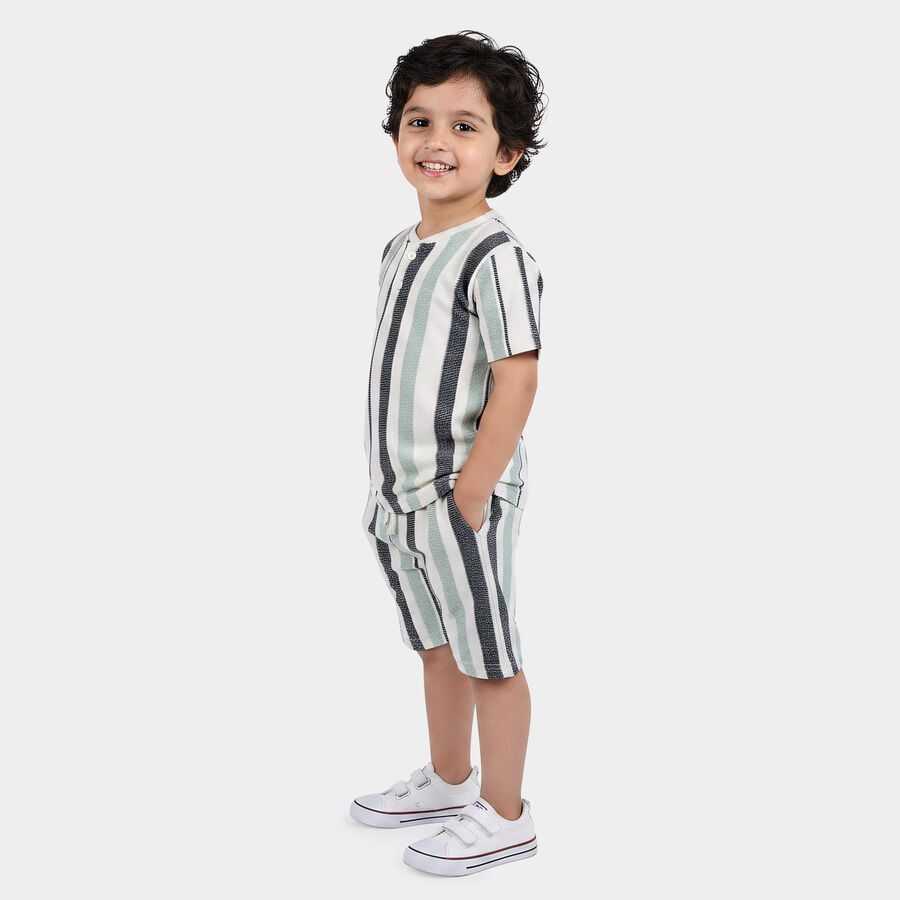 Boys' Knit Baba Suit, Light Green, large