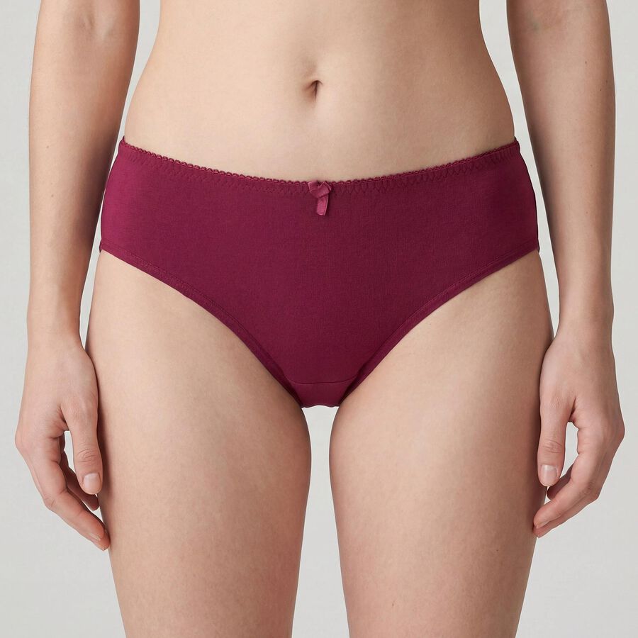 Women's Wine Cotton Regular Fit Panty, Wine, large