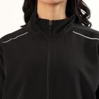 Women's Jet Black High Neck Casual Jacket, Black, small image number null