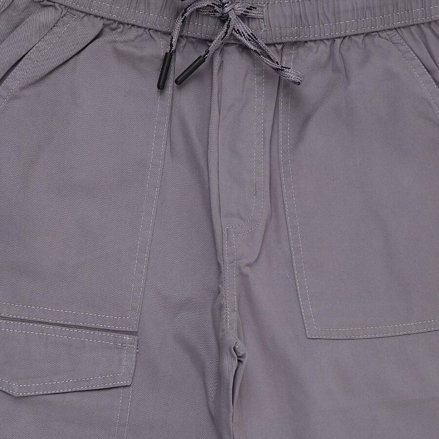 Boys Muted Steel Grey Regular Fit Jogger Trousers, Light Grey, large image number null