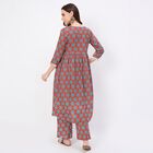 Women's Maroon Solid Ethnic Set, Maroon, small