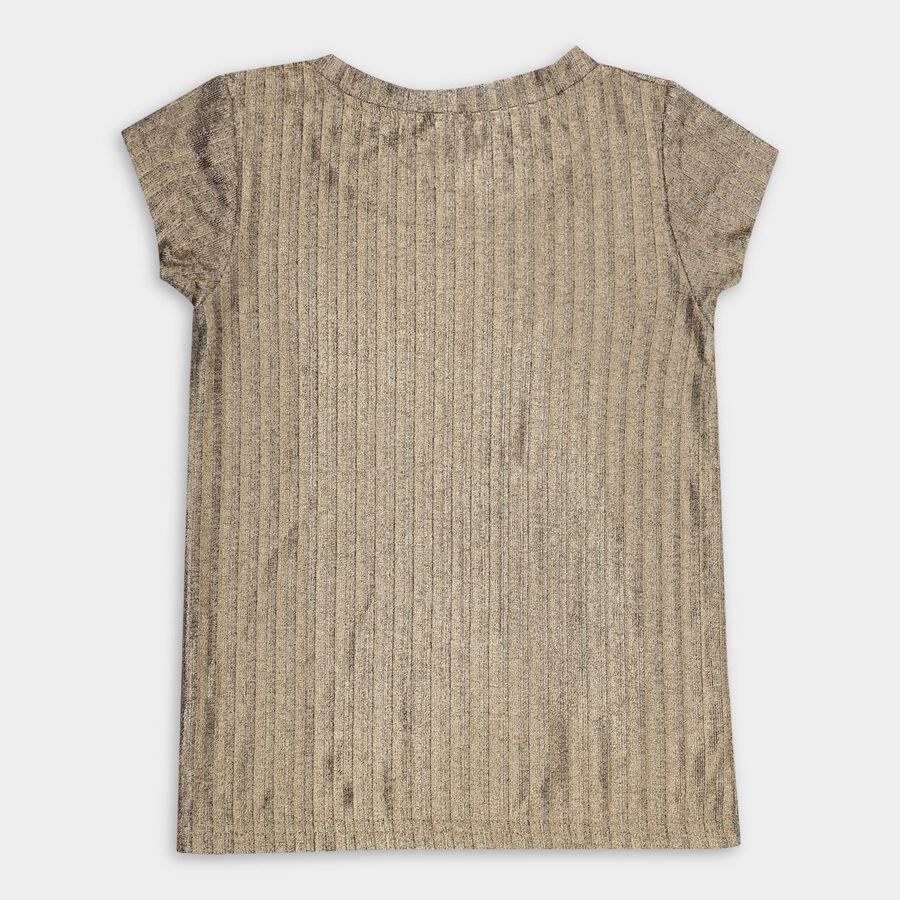 Girls' T-Shirt, Golden, large image number null