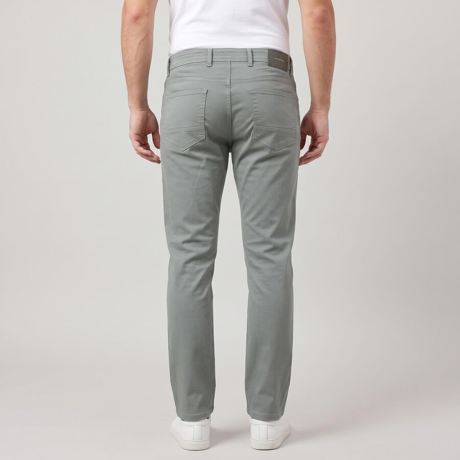 Men's Light Green Slim Fit Solid Jeans, Light Green, large