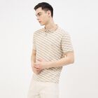 Men's Brown 100% Cotton Polo Collar Preppy T-Shirt, Brown, small