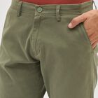Men's Slim Fit Casual Trousers, Light Green, small image number null