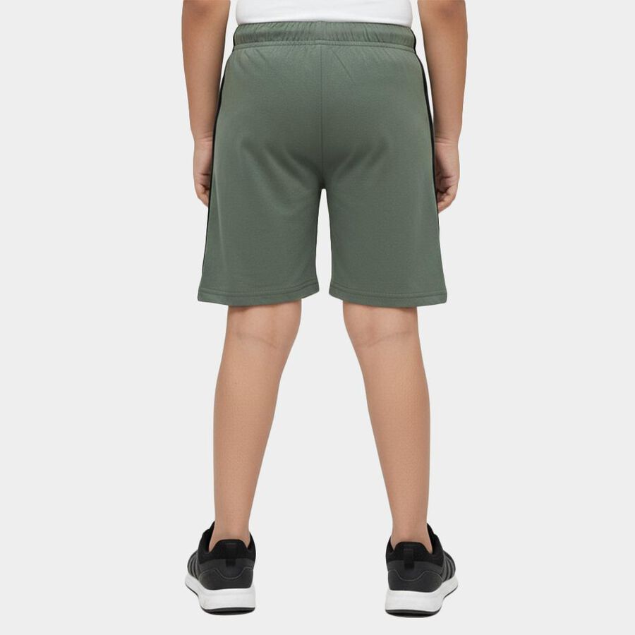 Boys' Light Green Regular Fit Drawstring Bermuda Shorts, हल्का हरा, large