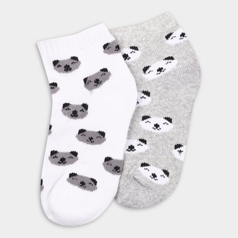 Boy's Socks (Pack of 2), Light Grey, large image number null