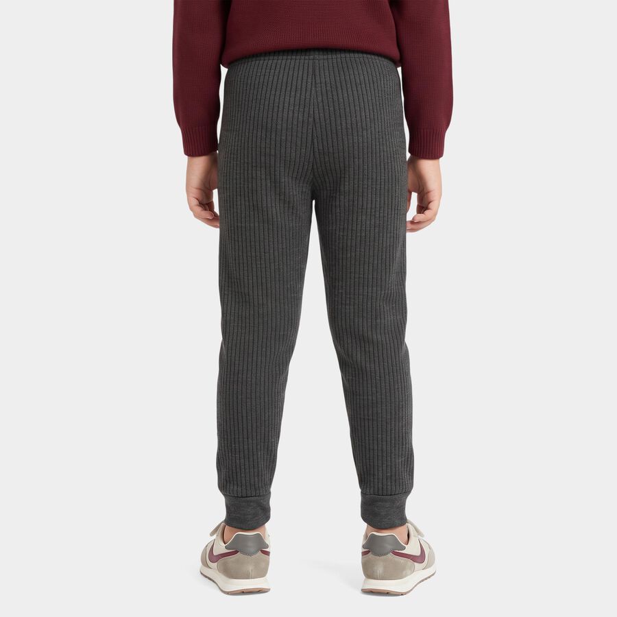 Boys' Charcoal Long Johns Thermal, Charcoal, large