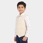 Boys Pink Cotton Collar Neck Shirt, Pink, small