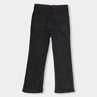 Girls' Buttoned Jeans, Black, small image number null
