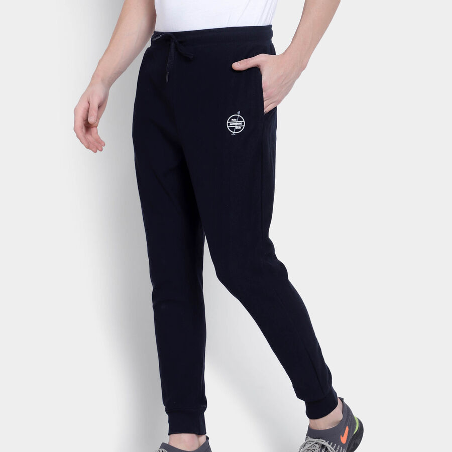 Solid Track Pants, Navy Blue, large image number null