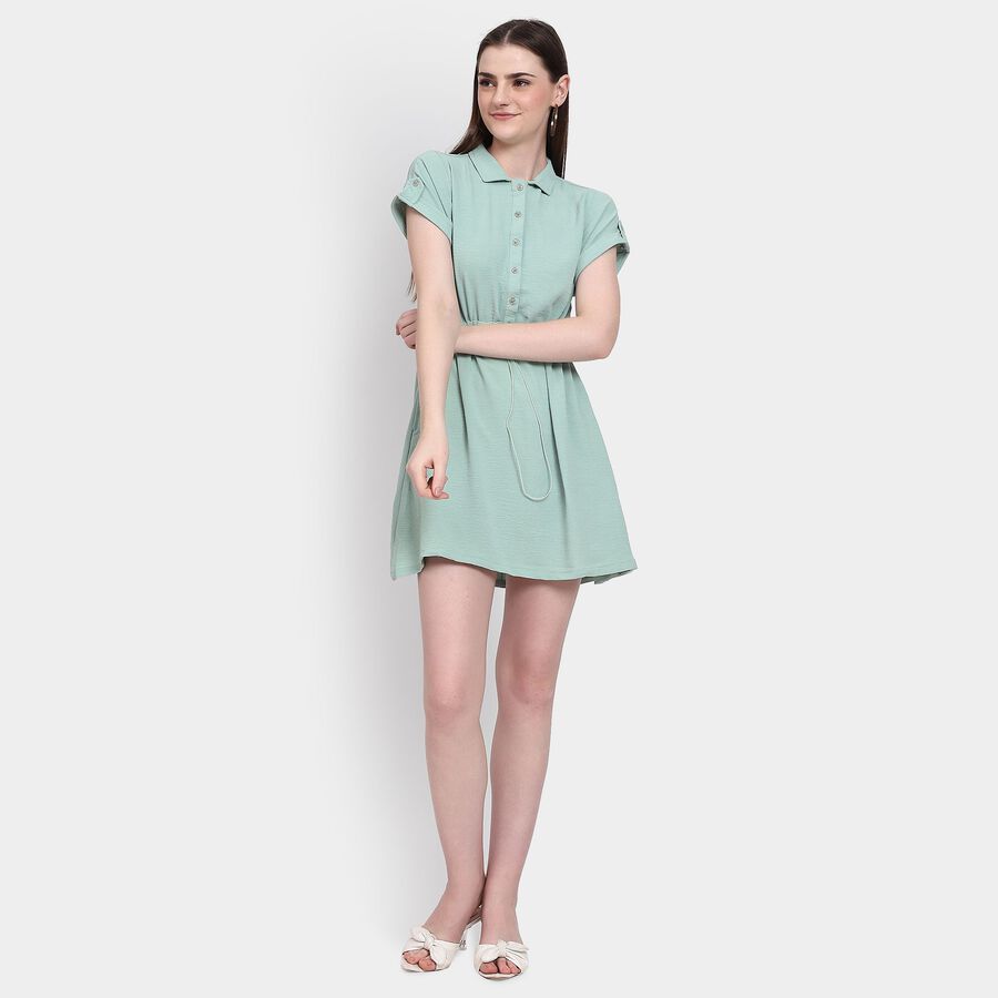 Ladies' Dress, हल्का हरा, large image number null