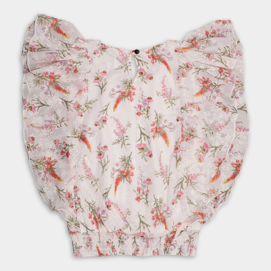 Girls' T-Shirt, सफ़ेद, large image number null