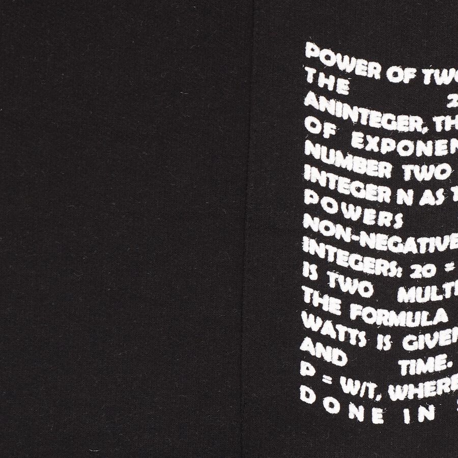 Girls' Black Jogger Pyjama, Black, large