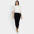 Ladies' 100% Cotton Shirt, ऑफ व्हाइट, small image number null