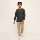 Boys Charcoal Grey Thermal Upper, चारकोल, small image number null