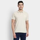 Men's Collared Half Sleeves T-Shirt, एक्रू मिश्रित, small image number null