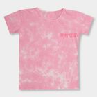 Girls' 100% Cotton T-Shirt , गुलाबी, small