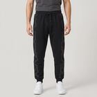 Men's Black Jogger Fit Graphic Printed Cotton Blend Pyjama, Black, small