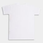 Boys' 100% Cotton Half Sleeves T-Shirt , White, small image number null