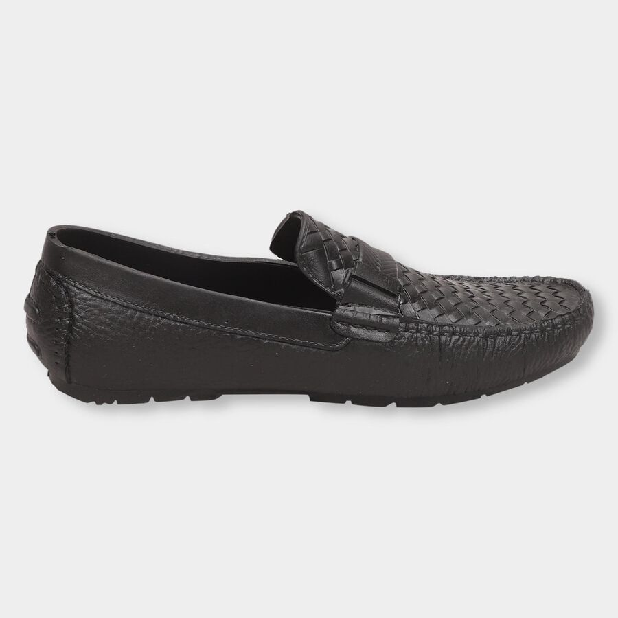 Men's Slip-On Casual Shoes, काला, large image number null