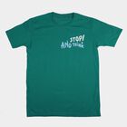 Boys' Half Sleeves T-Shirt, गहरा हरा, small