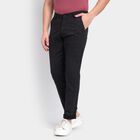Men's Slim Fit Casual Trousers , गहरा ग्रे, small image number null