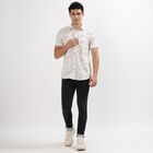 Men's 100% Cotton Casual Shirt, Off White, small image number null