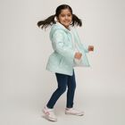 Girls Mint Green Hooded Casual Jacket, एक्वा, small image number null