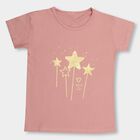 Girls' 100% Cotton T-Shirt , हल्का गुलाबी, small image number null