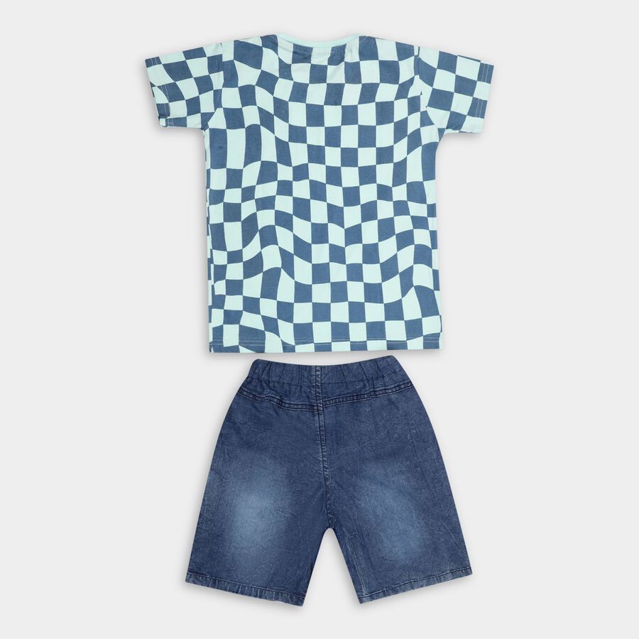 Boys'100% Cotton Woven Baba Suit, Light Green, large image number null
