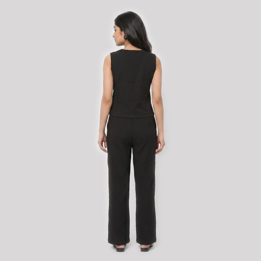 Women's Brown Solid Co-ord Set, भूरा, large
