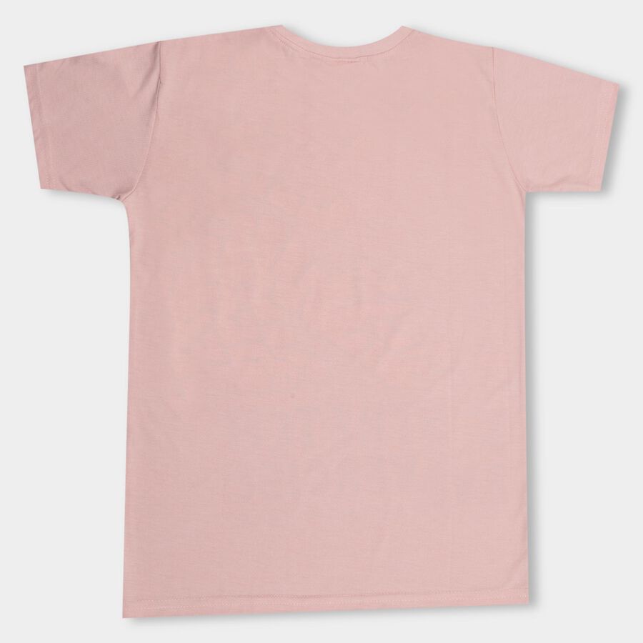 Boys' Half Sleeves T-Shirt, Peach, large image number null