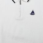 Boys White Polo Neck Polo Boys T-Shirt, ऑफ व्हाइट, small