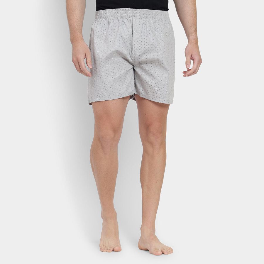 Men's 100% Cotton Boxers , हल्का ग्रे, large image number null