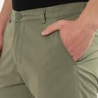 Men's Slim Fit Casual Trousers, Light Green, small
