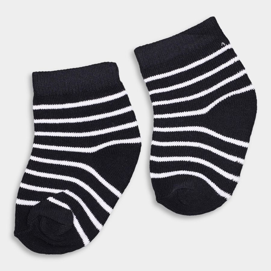 Infants' Socks (Pack of 3), Navy Blue, large