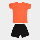 Boys Cotton Baba Suit, Orange, small image number null