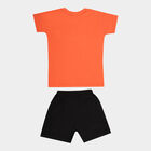 Boys Cotton Baba Suit, Orange, small image number null
