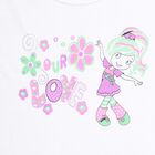 Girls Cotton Solid Vest, White, small image number null