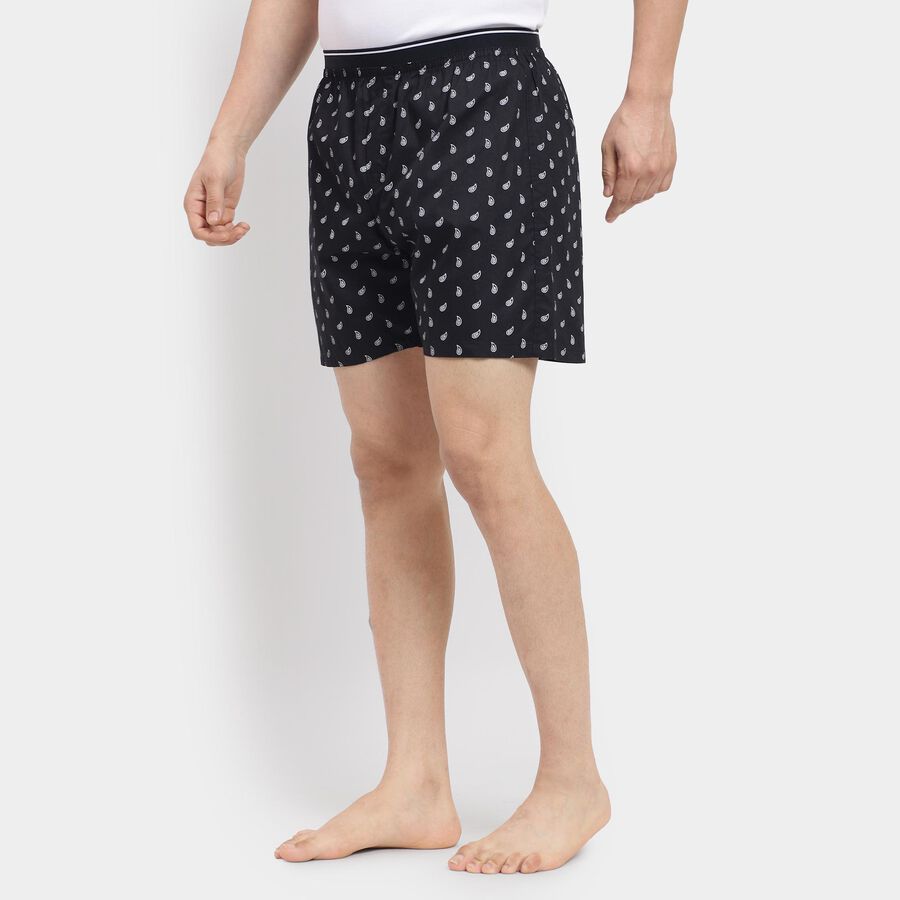Men's 100% Cotton Boxers , Black, large image number null