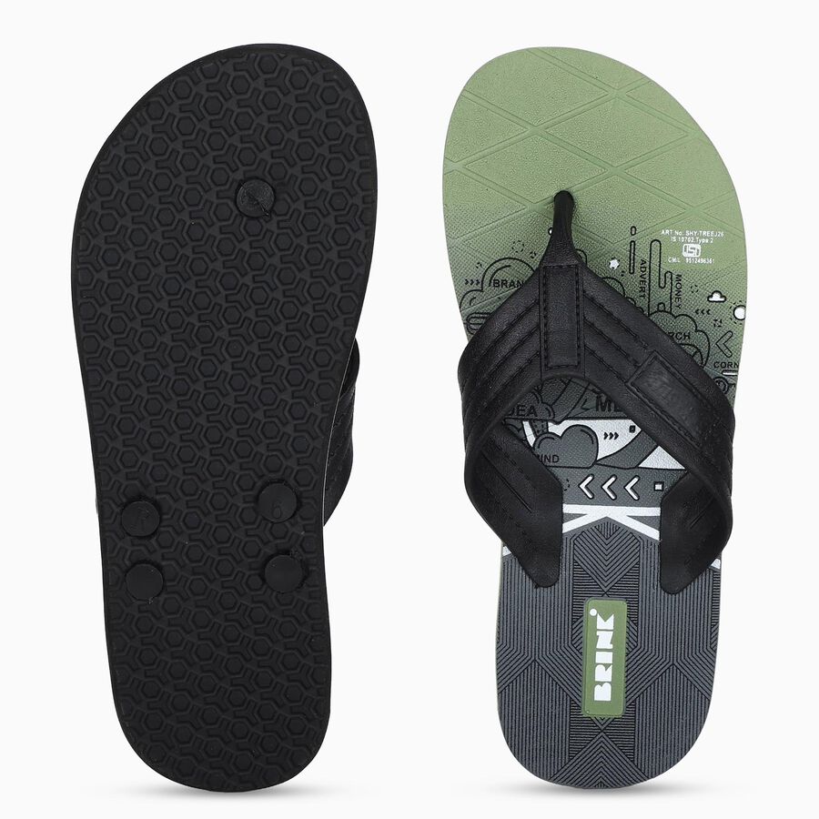 Men's Slipper, ओलिव, large