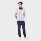 Men's Light Blue Polo Neck Polo T-Shirt, हल्का नीला, small