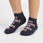 Boys' Regular Fit Ankle Length Pack of 2 Socks ( Grey, Blue ), मिश्रित हल्का ग्रे, small