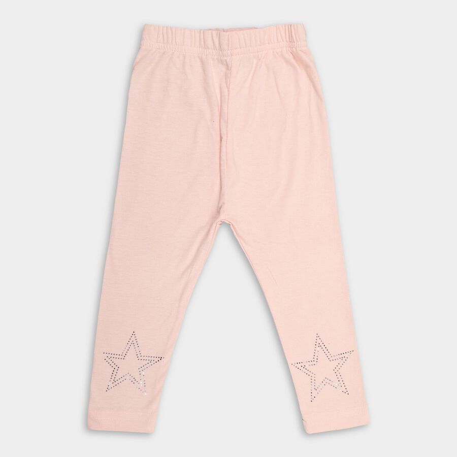 Girl's Legging, Peach, large image number null