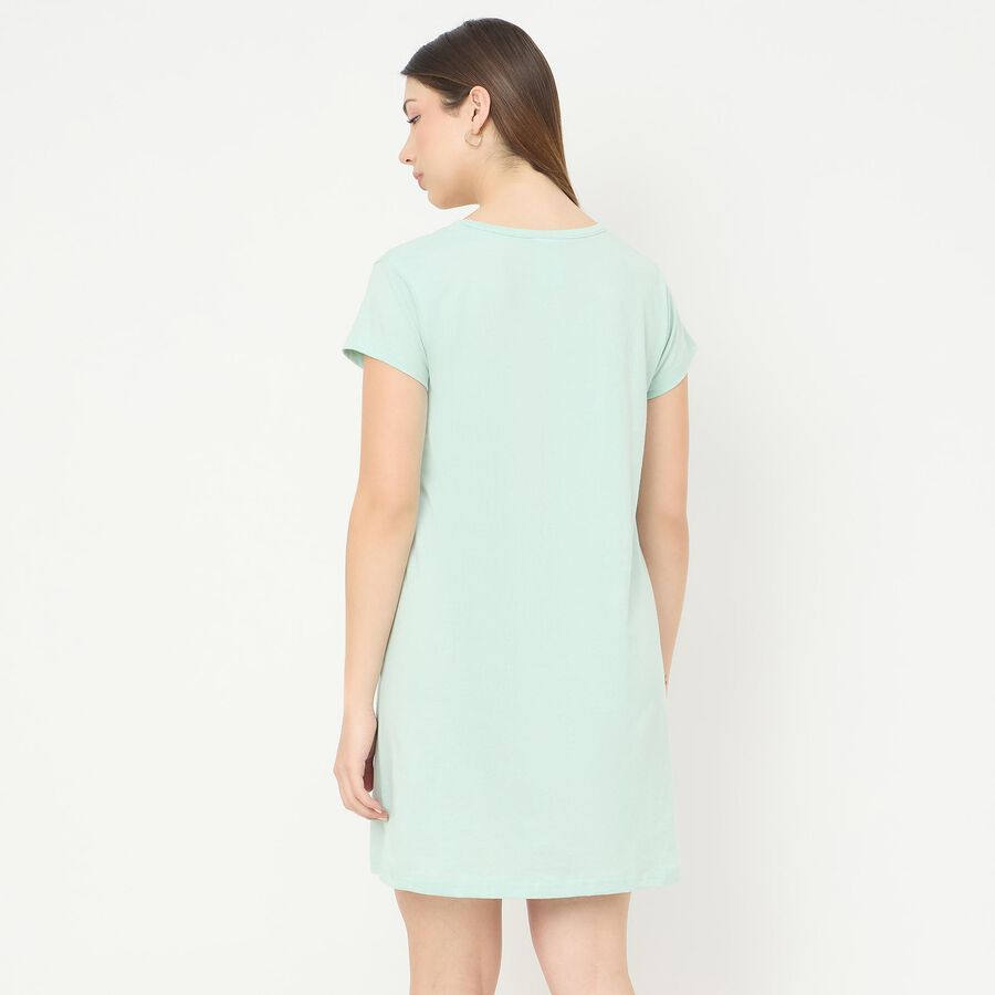 Ladies' Nighty, हल्का हरा, large