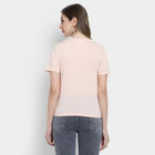 Embellished Round Neck T-Shirt, Peach, small image number null