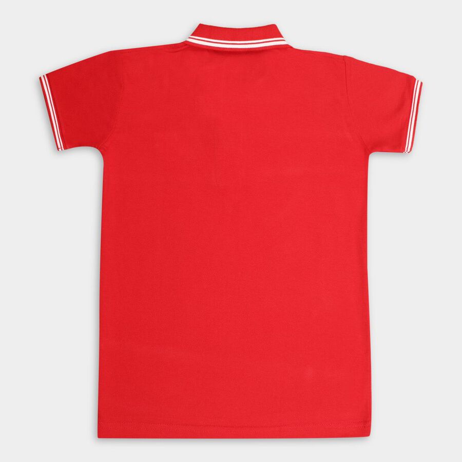 Boys Single Jersey T-Shirt, Red, large image number null