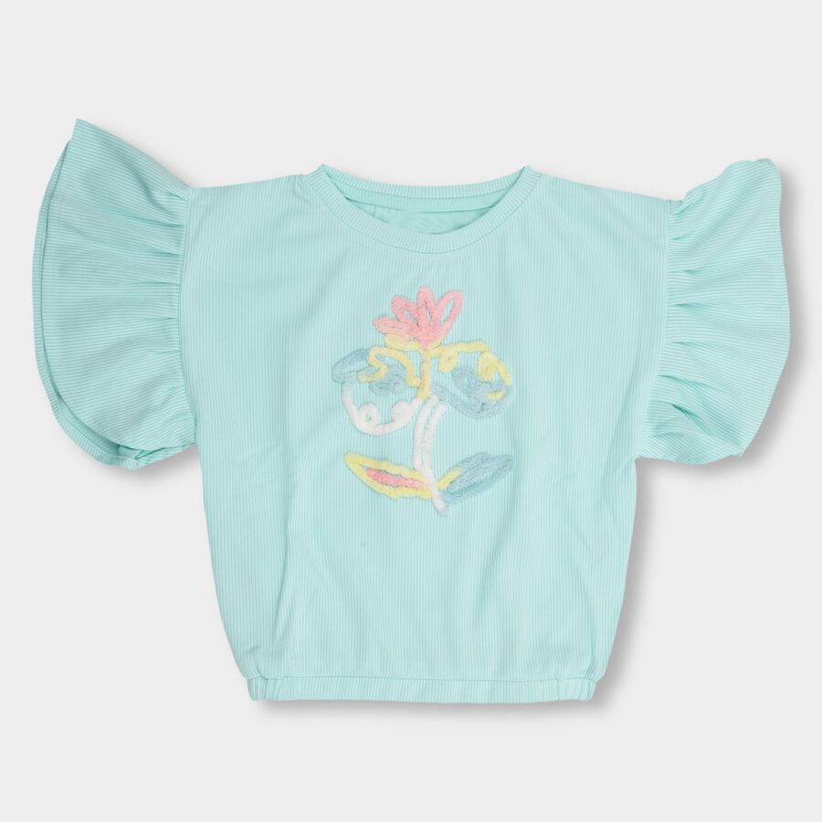 Girls' T-Shirt , Light Green, large image number null
